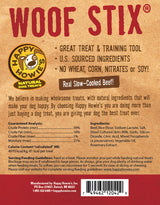 Happy Howie's USA Baker's Dozen Beef Woof Stix Meaty Dog Treats, 6"