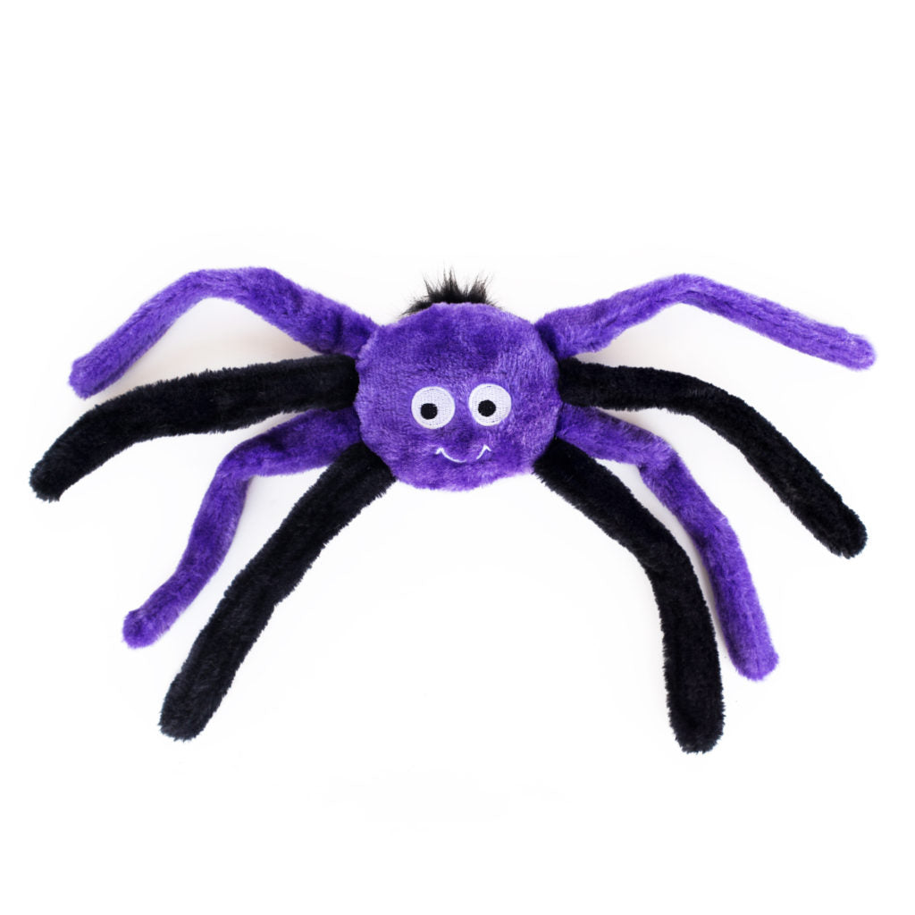 Zippy Paws Halloween 2026 Spiderz Purple Plush Dog Toy, Small