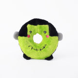 Zippy Paws Halloween 2026 Donut Buddies Plush Dog Toy, Frankenstein's Monster