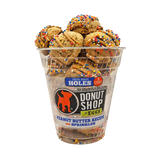 K9 Granola Factory Donut Shop Donut Holes For Dogs, Peanut Butter with Sprinkles, 15ct