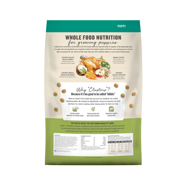 The Honest Kitchen Gourmet Whole Food Clusters Puppy Whole Grain Chicken & Superfoods Recipe Dry Dog Food