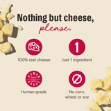 The Honest Kitchen Cheese Bites Gouda Recipe Dog Treats, 2oz