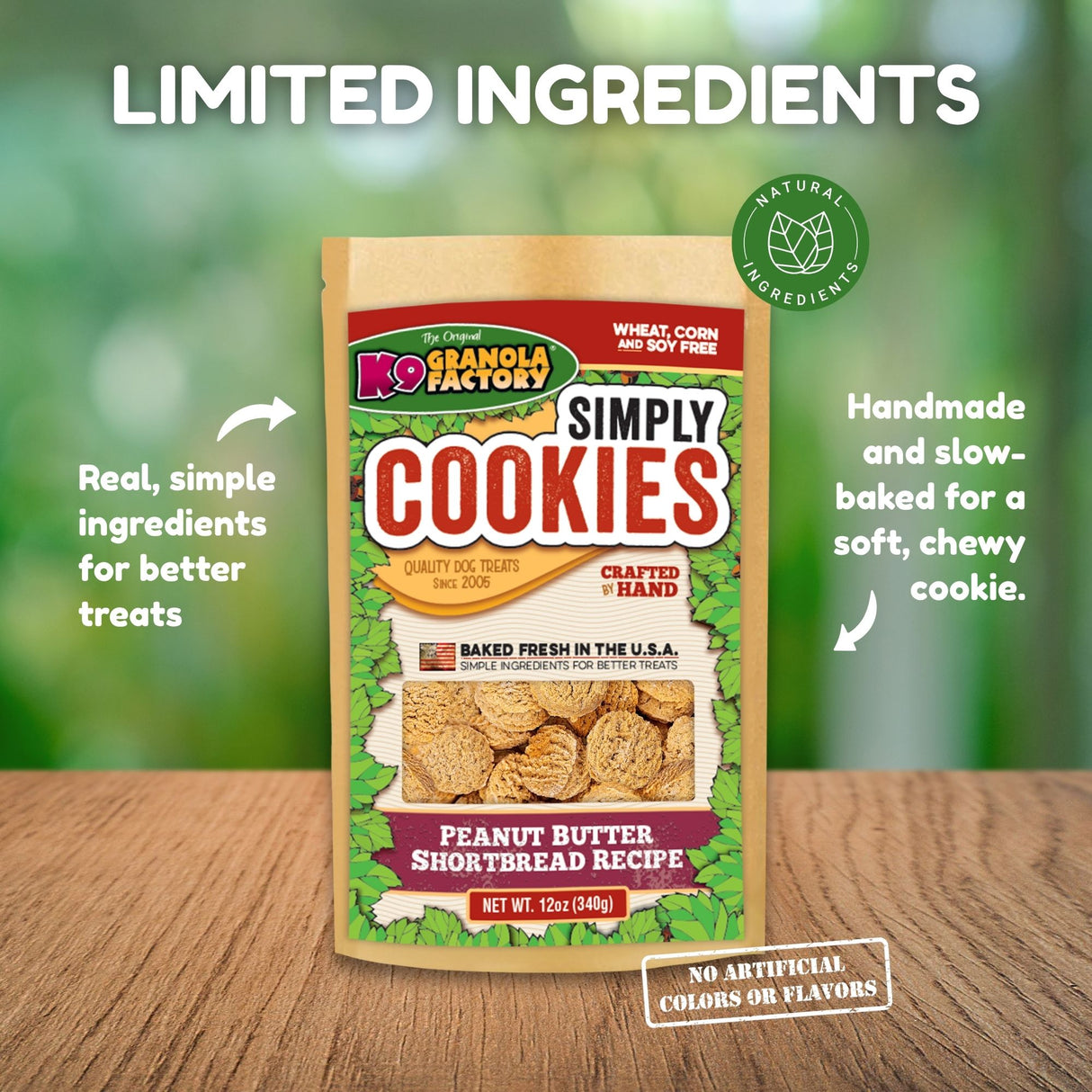 K9 Granola Factory Simply Cookies Dog Treats, Peanut Butter Shortbread Recipe