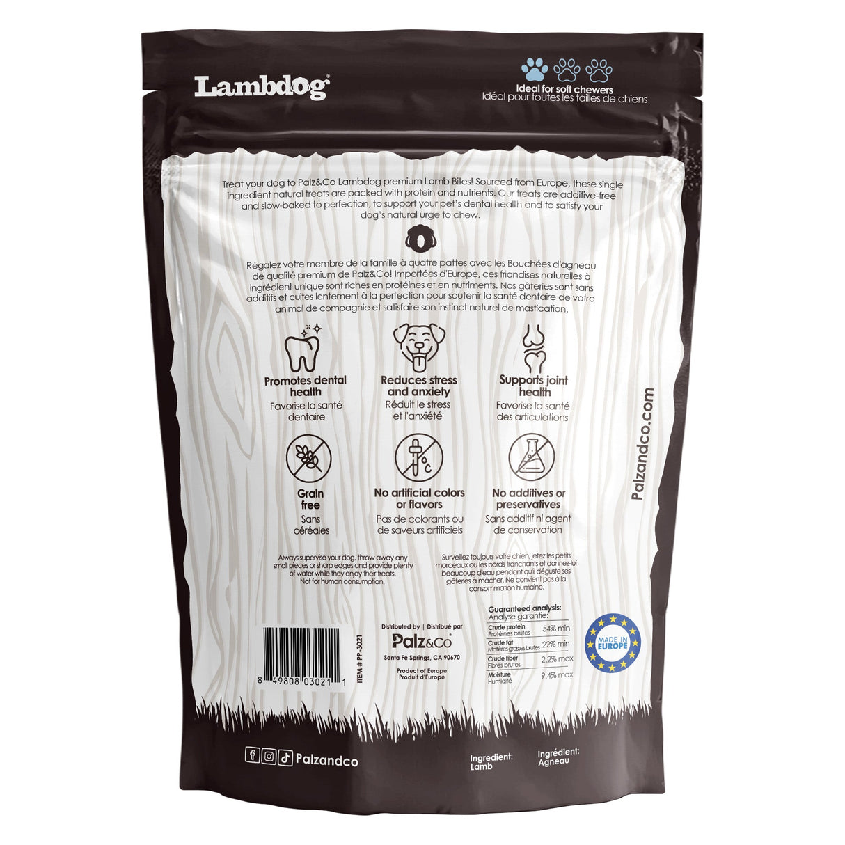 Palz&Co Lambdog Lamb Bites Dog Treats, 6oz