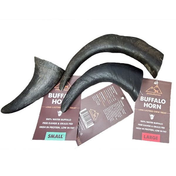 PeaksNPaws Buffalo Horn Dog Chew