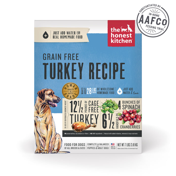 The Honest Kitchen Grain Free Turkey Dehydrated Dog Food, 4lb