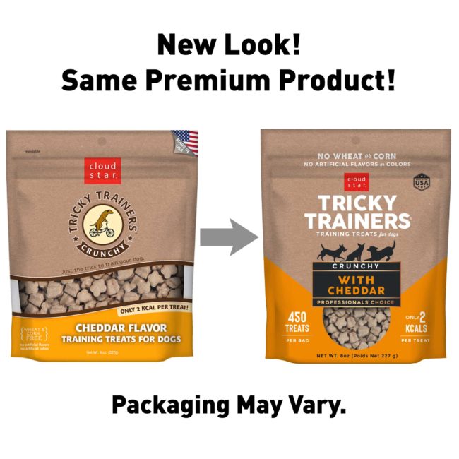 Cloud Star Crunchy Tricky Trainers Cheddar Dog Treats, 8oz