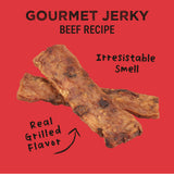 Cloud Star Wag More Bark Less Texas Style BBQ Beef Recipe Jerky Dog Treats, 10oz