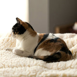 HuggleHounds HuggleFleece Mat Dog Bed, Natural