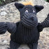HuggleHounds Knottie HuggleMutt Durable Squeaky Plush Dog Toy, Tiny