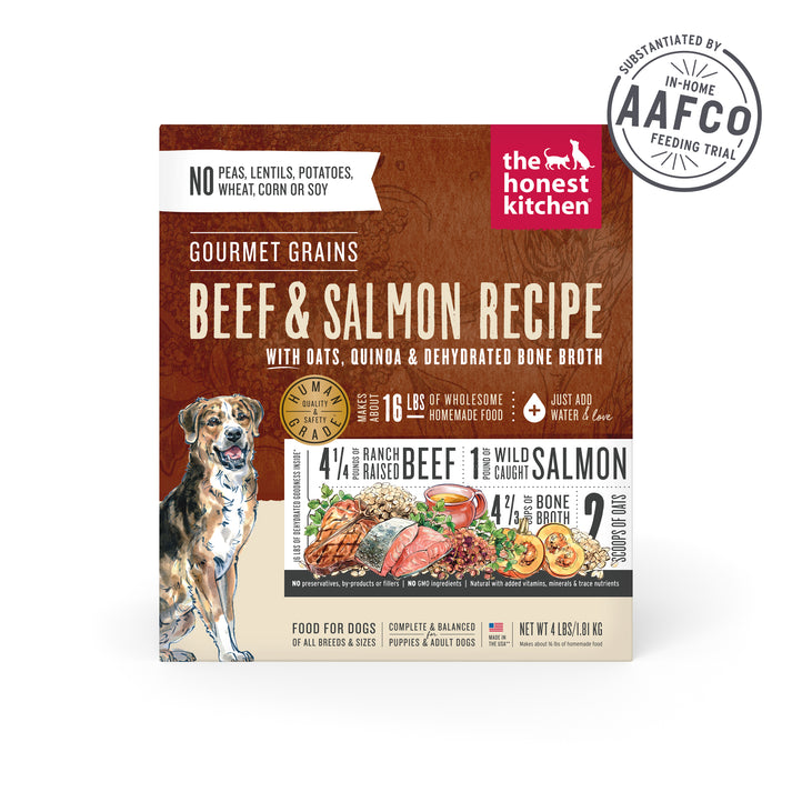 The Honest Kitchen Wholemade Whole Grain Beef & Salmon Recipe Dehydrated Dog Food