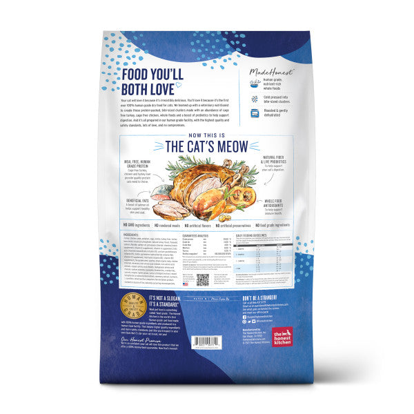 The Honest Kitchen Gourmet Whole Food Clusters Grain Free Turkey & Chicken Dry Cat Food
