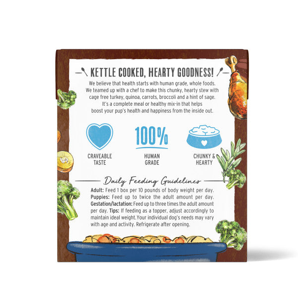 The Honest Kitchen One Pot Stews Tender Turkey Stew with Quinoa, Carrots & Broccoli Wet Dog Food, 6/10.5oz