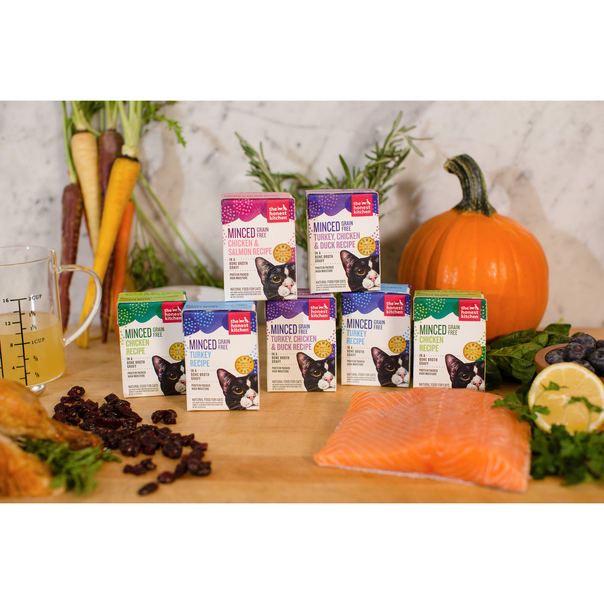 The Honest Kitchen Minced Salmon & Cod in Fish Broth Gravy Wet Cat Food