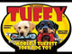Tuffy Barnyard Series Jr Rabbit Brown Dog Toy