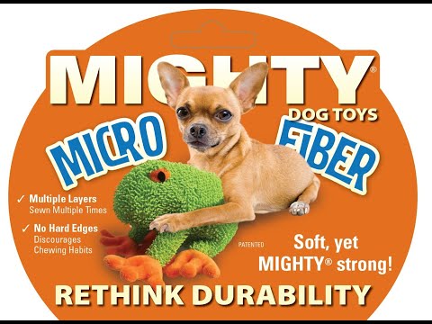 Tuffy Mighty Microfiber Ball Durable Squeaky Plush Dog Toy, Giraffe