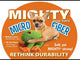 Tuffy Mighty Microfiber Ball Durable Squeaky Plush Dog Toy, Giraffe