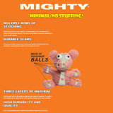 Tuffy Mighty Microfiber Ball Durable Squeaky Plush Dog Toy, Penguin
