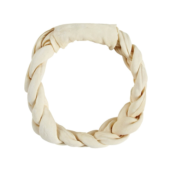 Donegal Natural Pet Treats Braided Rawhide Ring Dog Chew