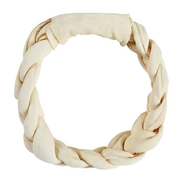 Donegal Natural Pet Treats Braided Rawhide Ring Dog Chew
