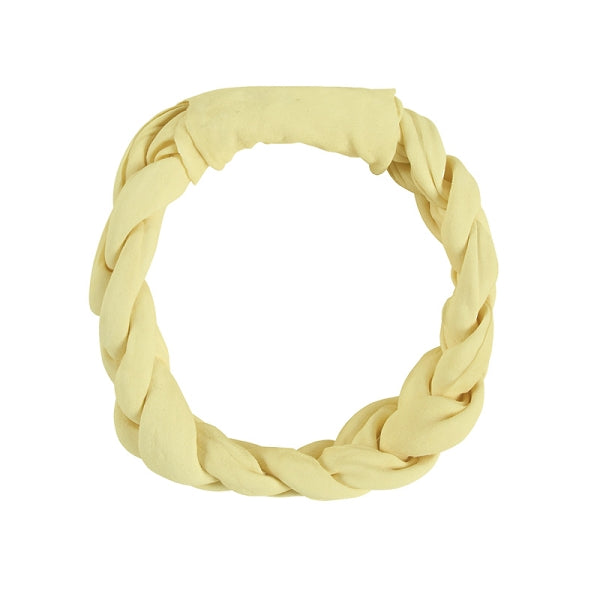 Donegal Natural Pet Treats Vanilla Rawhide Braided Ring Dog Chew