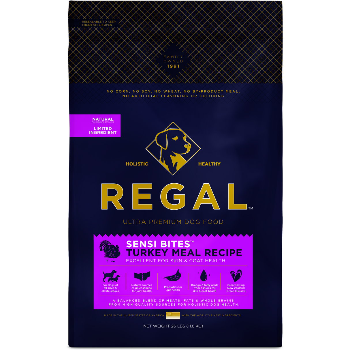 Regal Sensi Bites Turkey Meal Recipe Dry Dog Food