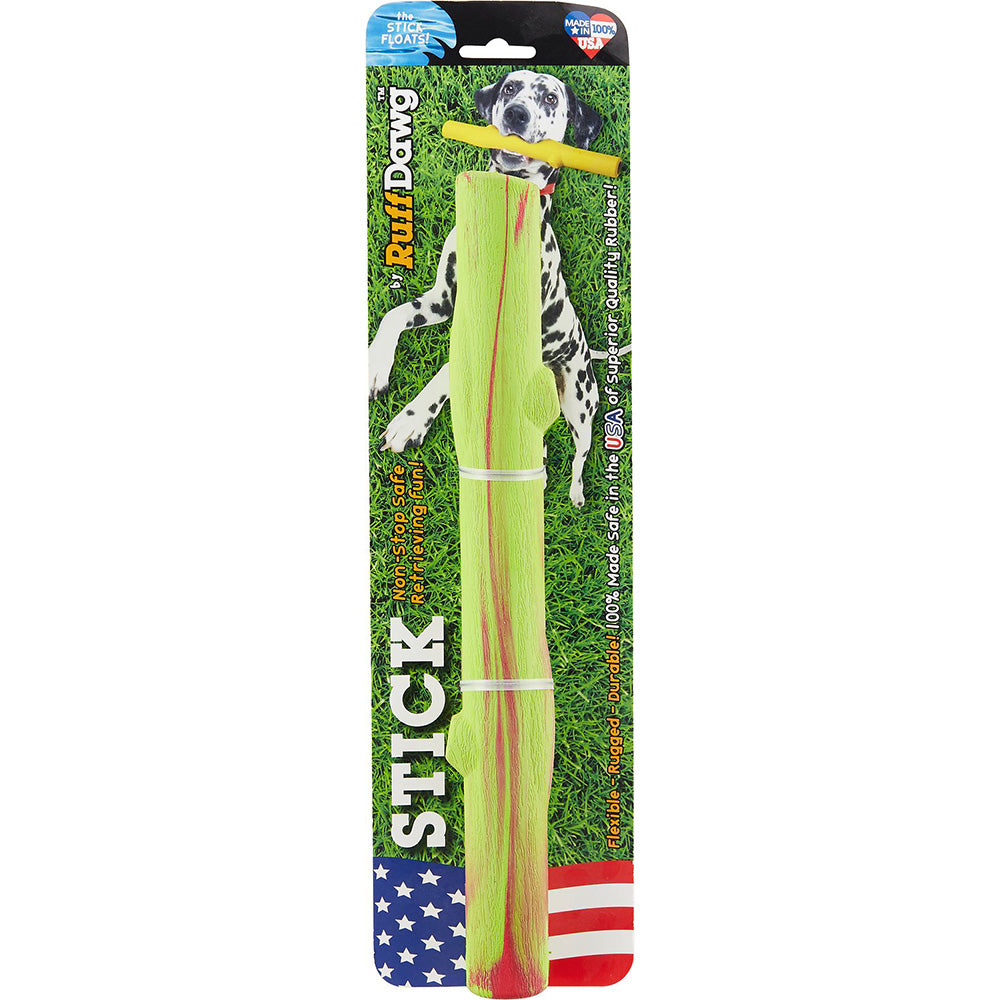 RuffDawg USA Rubber Retrieving Stick Dog Toy