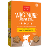 Cloud Star Wag More Bark Less Oven Baked Dog Treats with Crunchy Peanut Butter